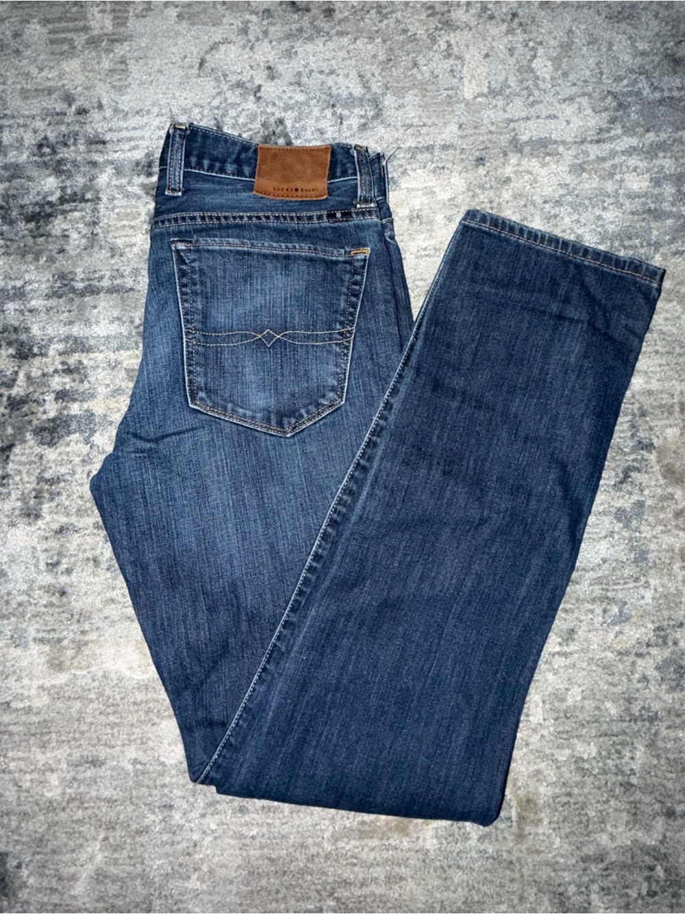 Lucky Brand Men's Skinny Jeans in Dark Blue Wash